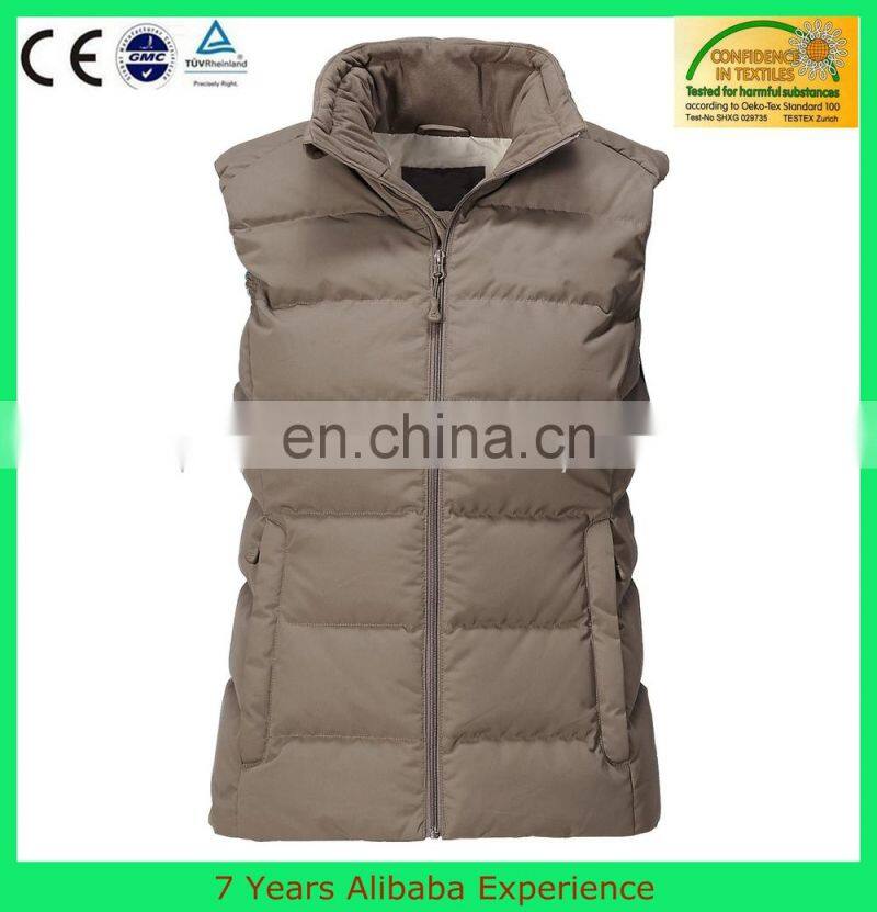 mens zip up vest without hoody, evening blue down jacket (7 Years Alibaba Experience)