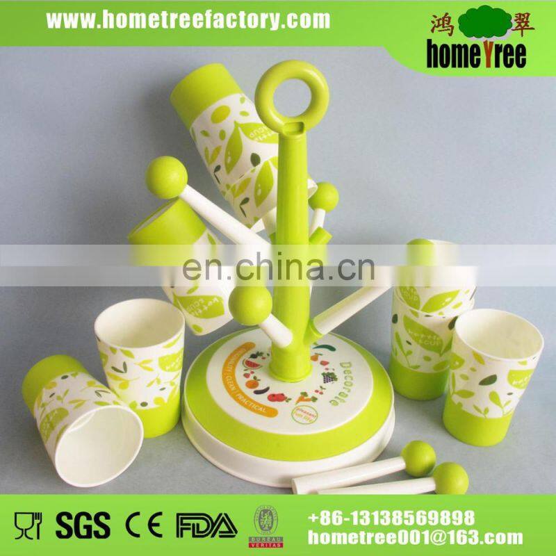 Mug Tree Holder Plastic 8pcs Cup Drying Hanger Rack