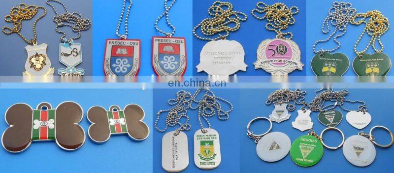 Black nickle bone shape blank layer dog tag for wholesale