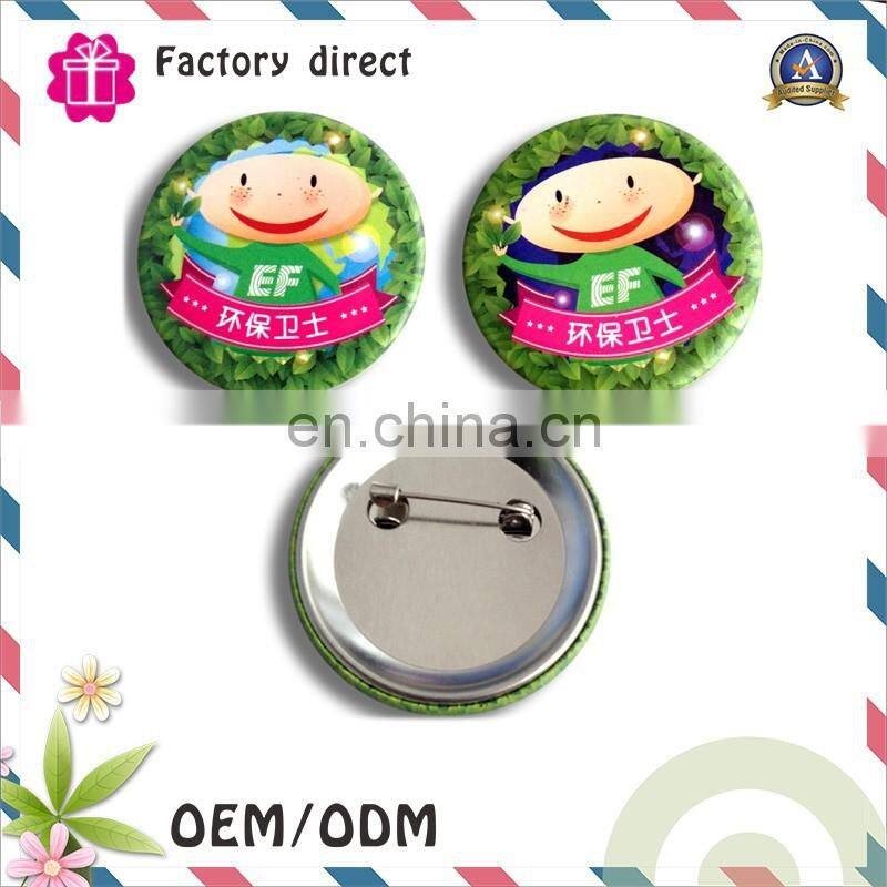 foshan factory pin button suit badges with logo