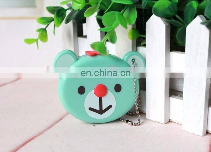 Bear Cartoon Body Measuring Tape Locking Pin and Push-Button Retraction