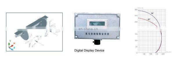 Curtain wall Double head up saw for cutting aluminum