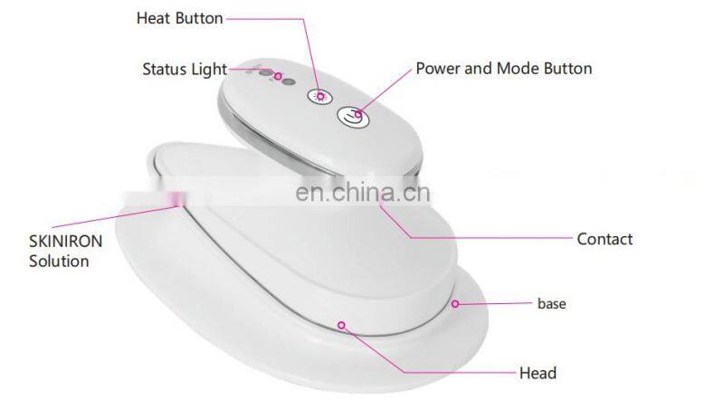 Ready to ship mini Skin clinic Lifting Face Iron Microcurrent Wrinkles beauty Device with fast delivery