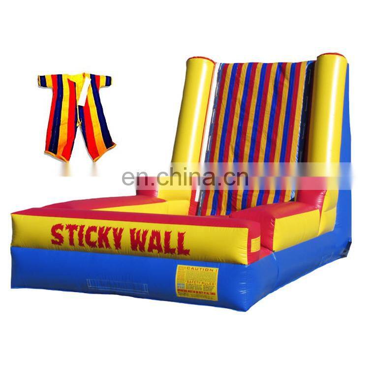 China Inflatable Sticky Wall Giants Inflatable Jump Stick Sports Games Inflatable Stick Climbing Wall For Sale