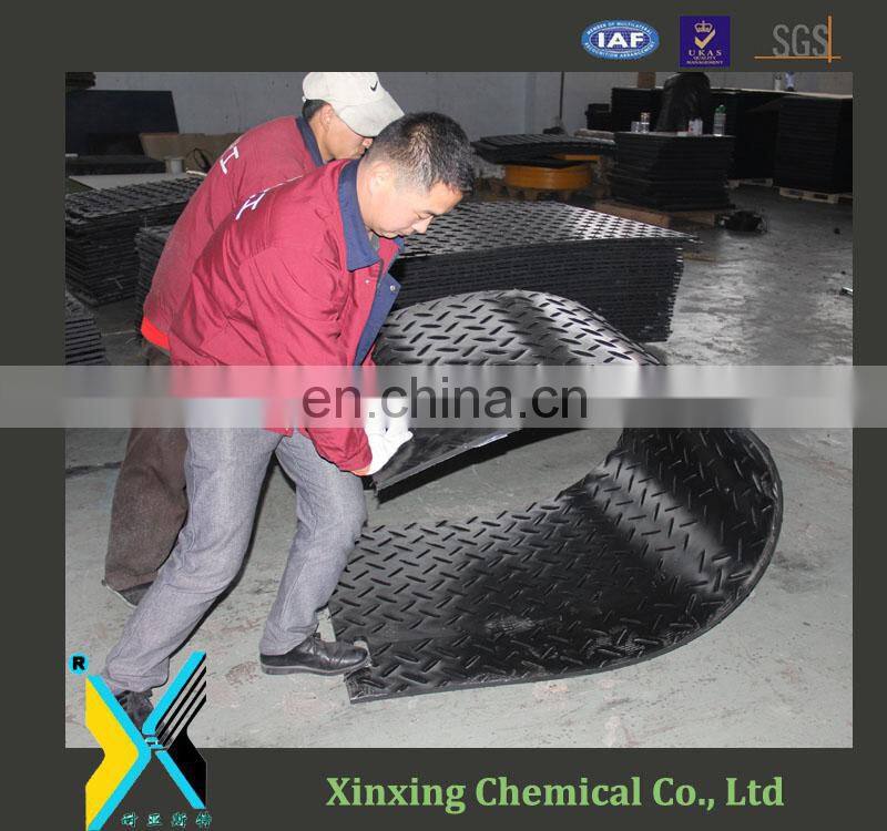Non- slip mat for large vehicles temporary ground plastic protection mat / truck HDPE ground floor mats
