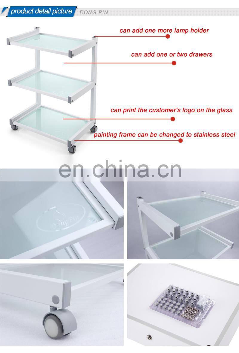 china beauty salon equipment stainless steel kitchen trolley