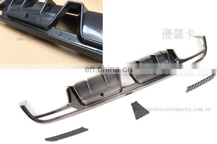 B650 carbon fiber front lip+diffuser fit for W205 C63 14-16year to B-style B650 front lip and diffuser carbon fiber for C63