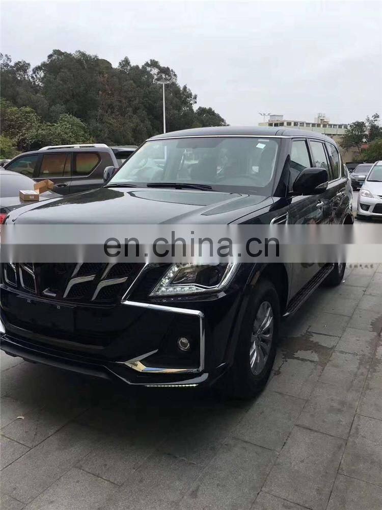 High quality pp material CQCV style body kit for patrol Y62 front bumper rear bumper wider fender and rear spoiler grille