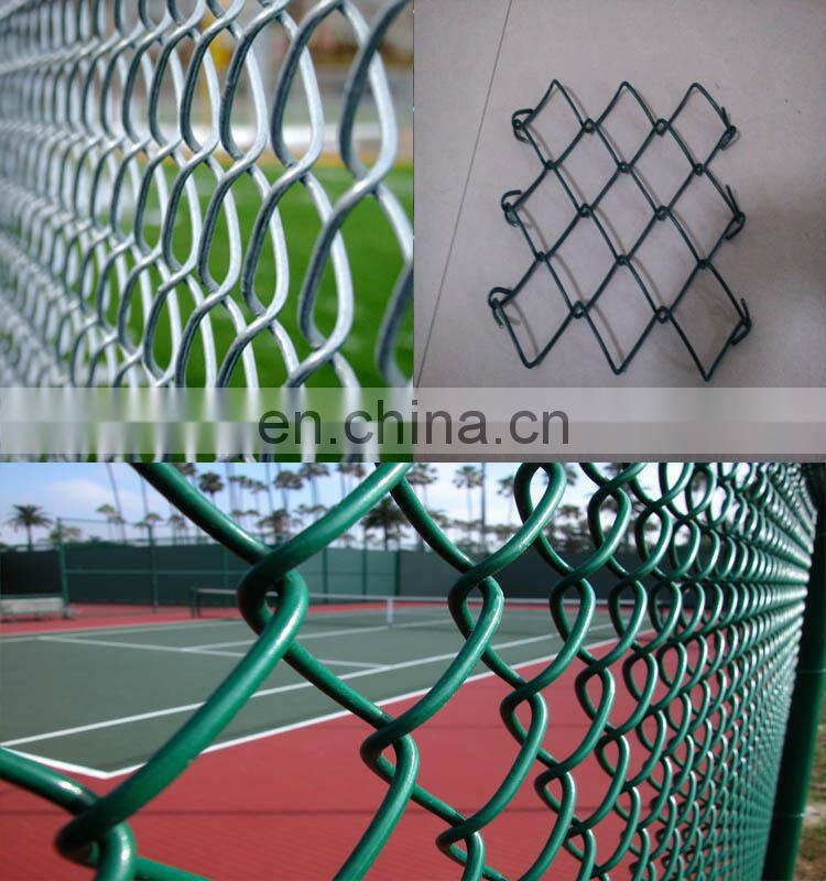 High quality used chain link fence panels in metal wire mesh