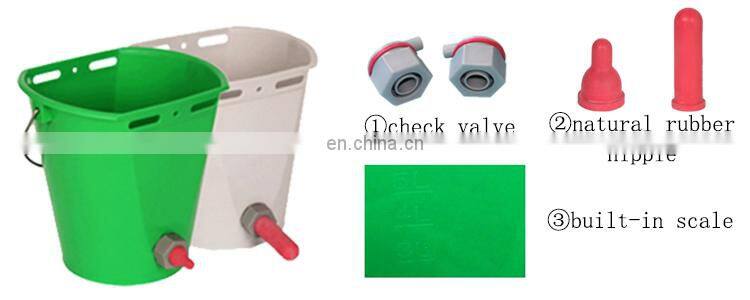 Calf Feeding Bucket Plastic Bucket For Horse Feeding 8L 4L