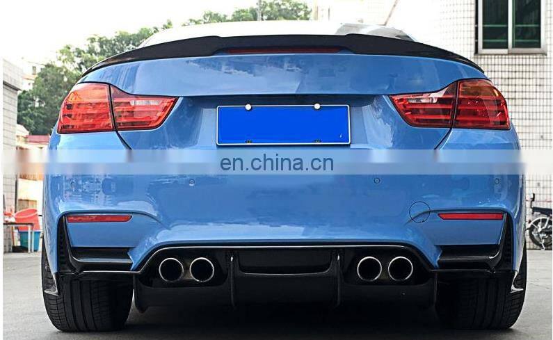 Rear bumper air canards canard splitter for BMW M3 M4 F80 F82 carbon fiber