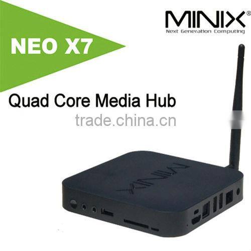 In stock! Minix Neo X7 RK 3188 Quad Core Andriod 4.2 TV Box Cortex-A9 1.6GHz 2GB RAM 16GB Flash RJ45 MINIX X7