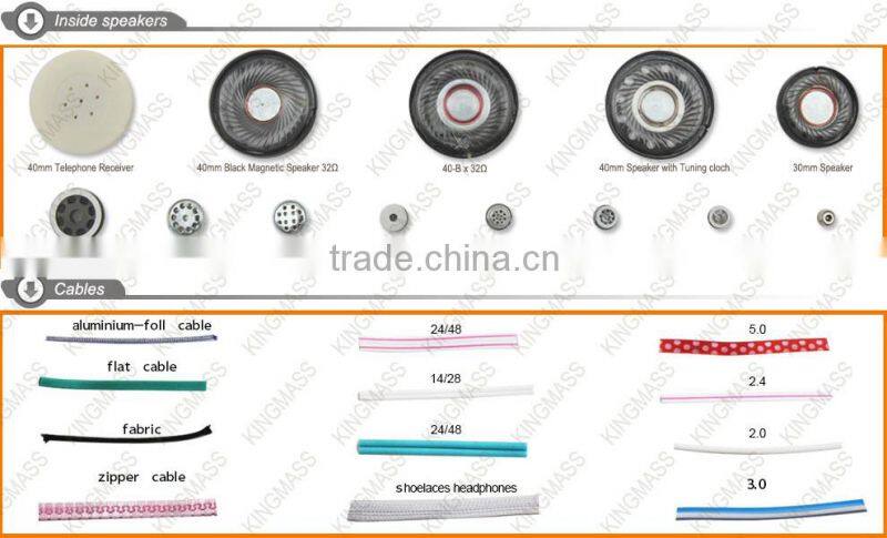 KINGMASS Novelty PVC logo Headphone hot new products