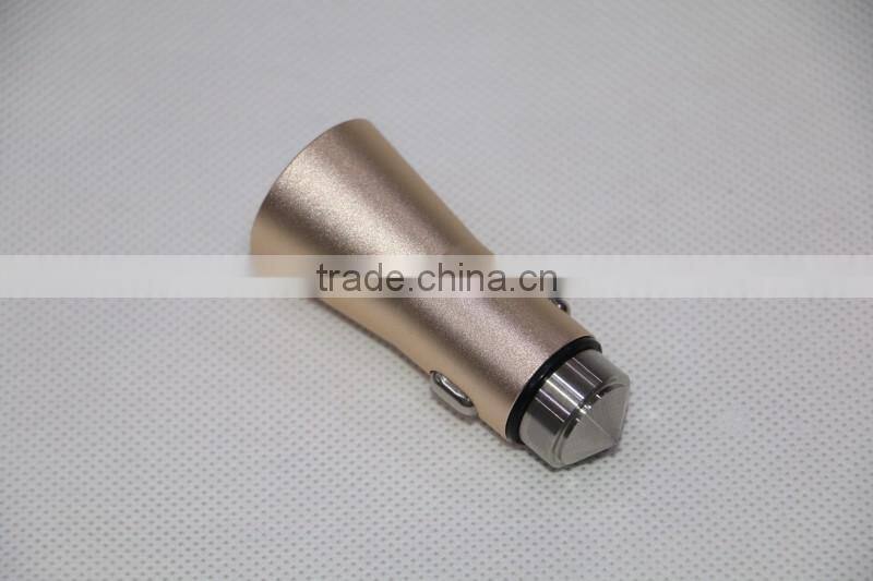 High quality with blister box OEM customized car charger 12V metal casing auto charger