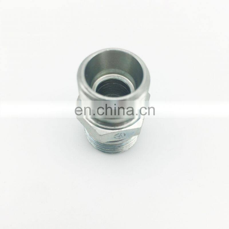 1/2 3/8 1/4 Carbon steel jic npt adapter hose fitting straight hydraulic hose connector