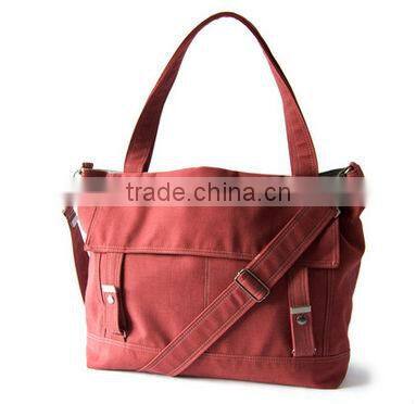 The Leather In Corded CanvasTote Canvas Bag