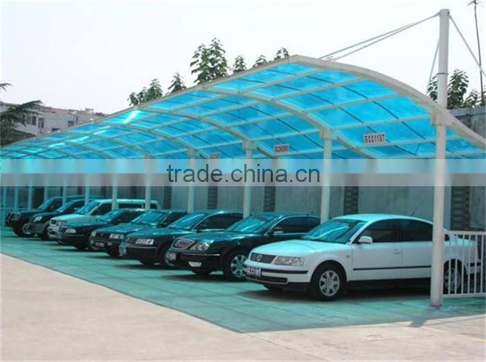 Free design hot galvanized steel car canopy
