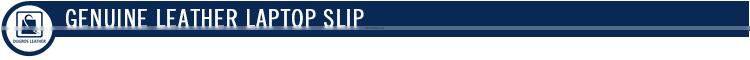 Eye Catching Deisgn Stylish Loop Closure Type Unisex Genuine Leather Laptop Slip