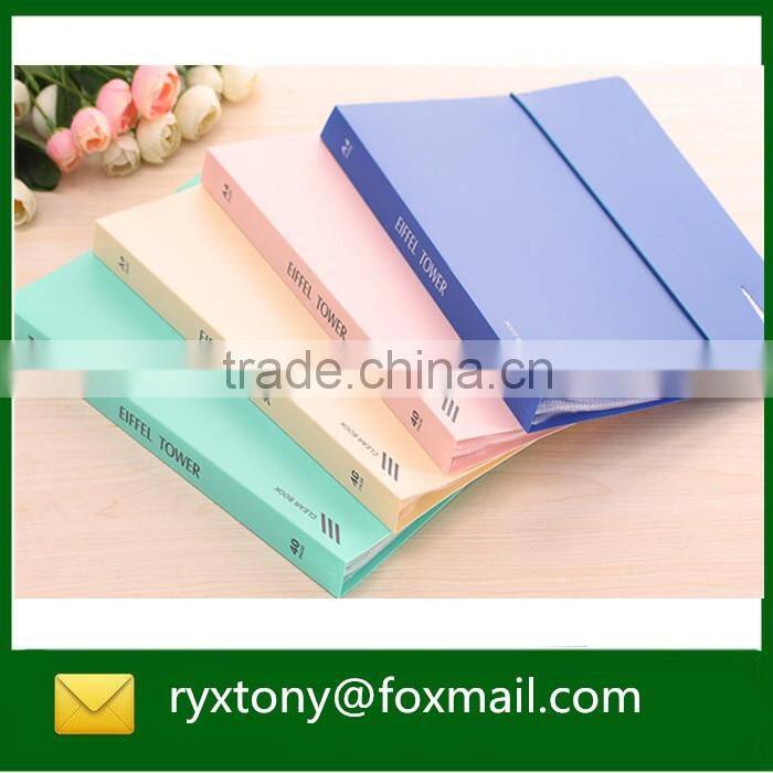 Plastic portfolio file folder with lock