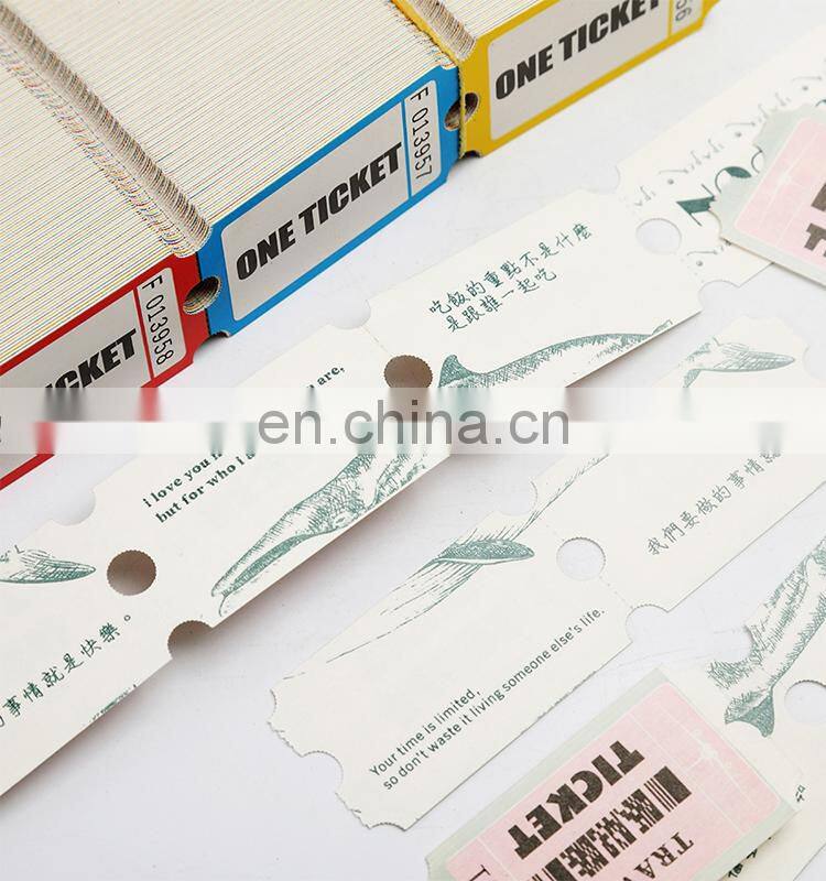 Good quality cheap price 180g custom printed redemption tickets arcade game machine