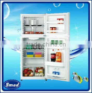610L side by side three door refrigerator with combination of fan cooling and defrost cooling