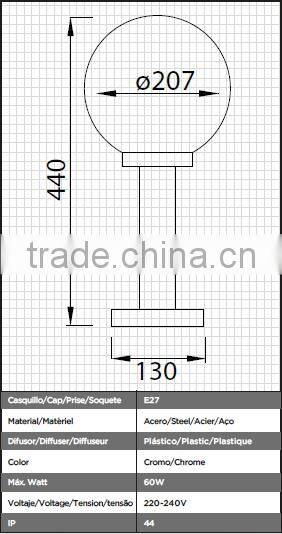 stainless steel outdoor lamp