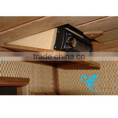 A serial tourmaline sauna room