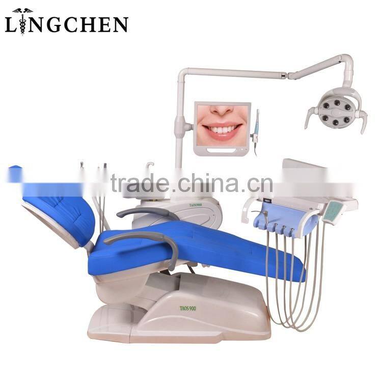 Chinese dental chair price with dental chair spittoon