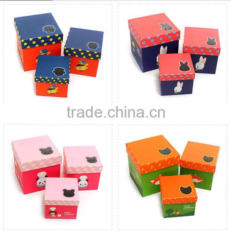 colorful children gift paper box