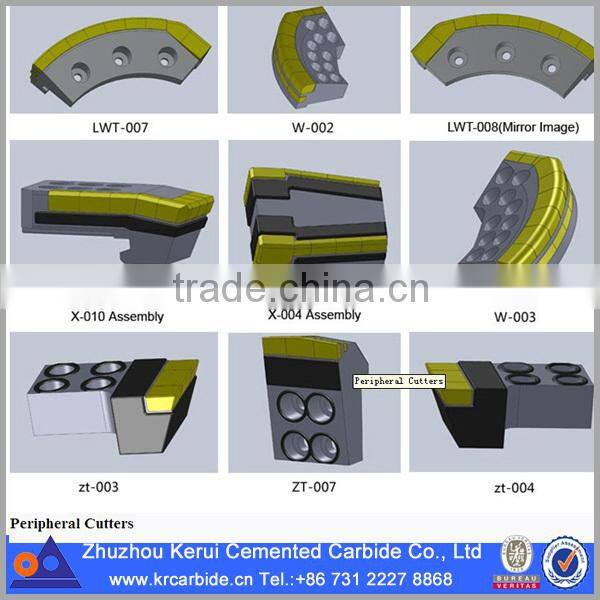 tungsten carbide dredging cutters, tunneling cutter for shield machine