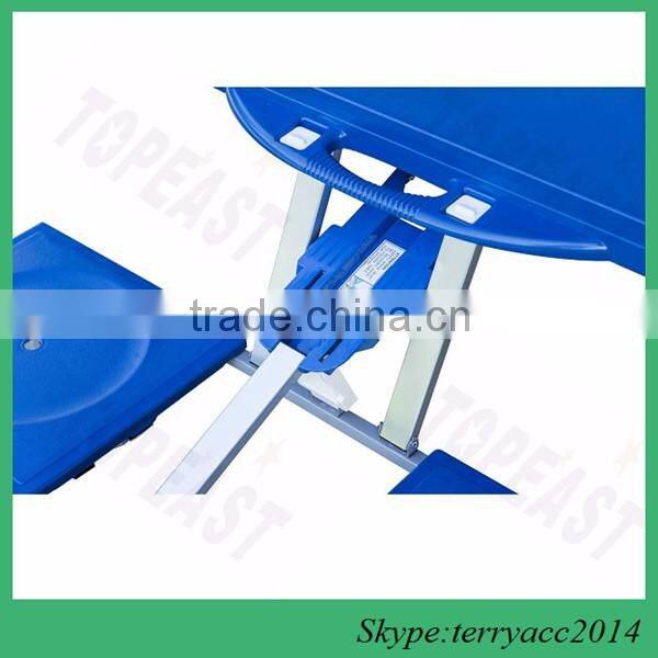 FOLDING CAMPING TABLE FOLDAWAY PICNIC PORTABLE BENCH SET4 PERSONS PLASTIC SEAT