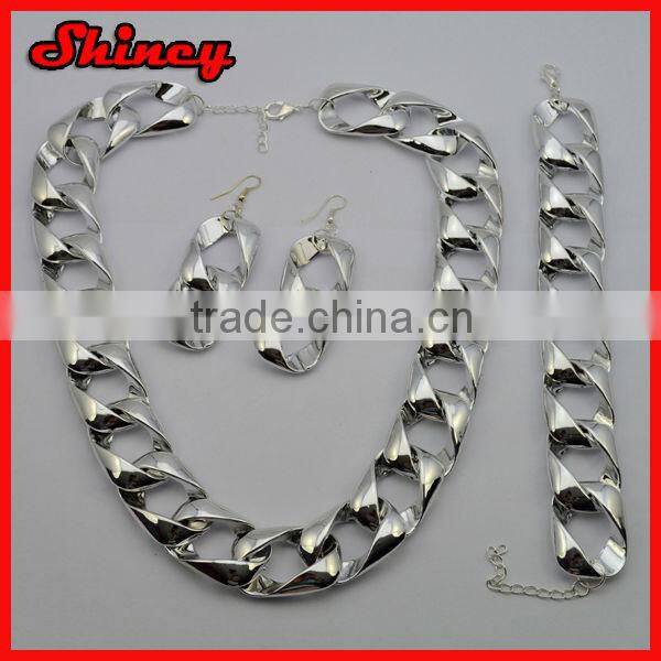 2014 fashion new chain design jewelry sets lead and nickel safe alloy fashion jewelry sets