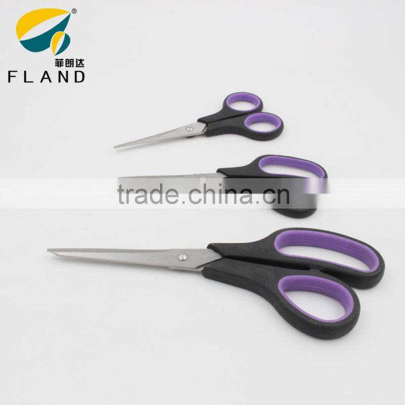 YangJiang Factory price Office Scissors with TPR Soft Handle student scissors set
