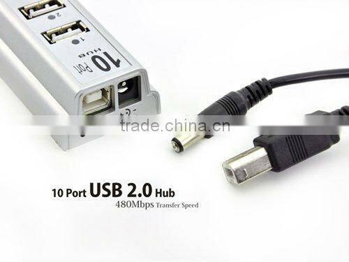 Hot selling 10 Port USB 2.0 Hub