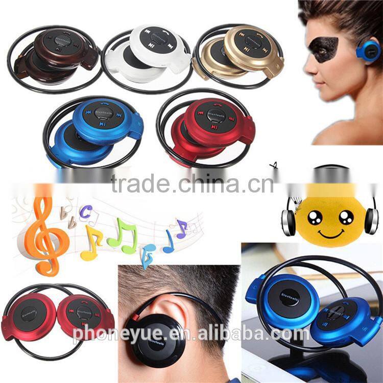 2016 newest mini 503 neckback sport wireless bluetooth stereo headset with microphone