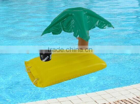 Eco-friendly pvc inflatable floating drink holder