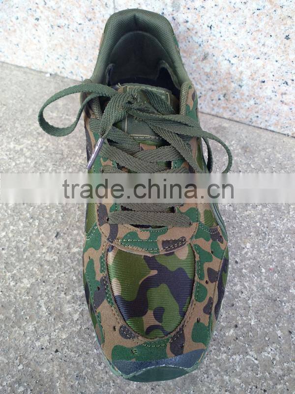 Men's and women's marathon digital military training army camouflage jogging shoes fan motor running shoes