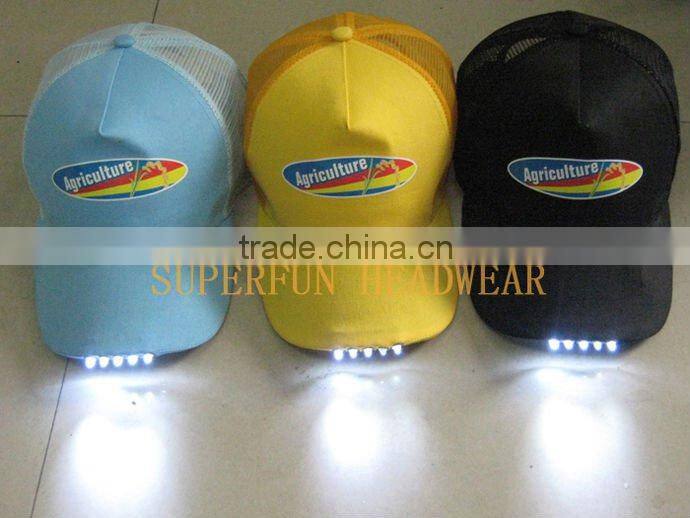 cheap cotton LED baseball caps