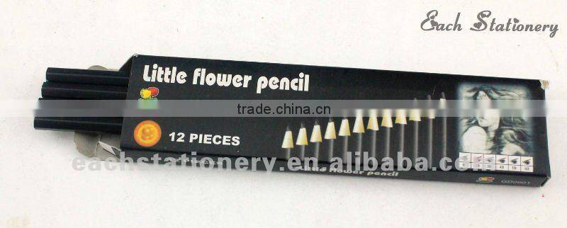 7" 2B Drawing hexagonal Pencil With Top Tip