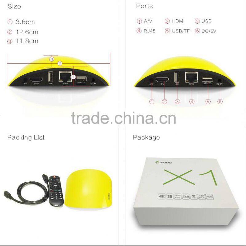 ZIDOO X1 WIFI TV Smart Box with Android 4.4 Smart Box Streaming HD Movies Player