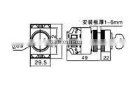 WL128BC-11Y2 anti-vandal interlock push button switch