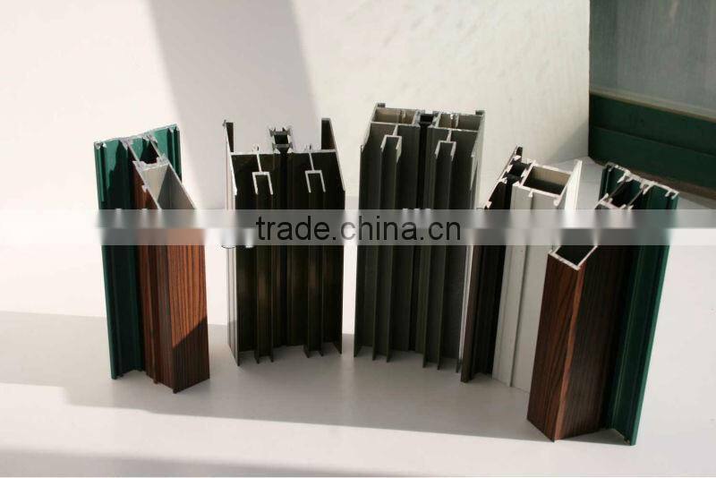 wooden shift aluminium profile for windows and doors