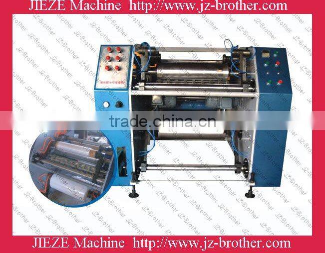 500mm semi-auto PE stretch film slitter rewinder machine