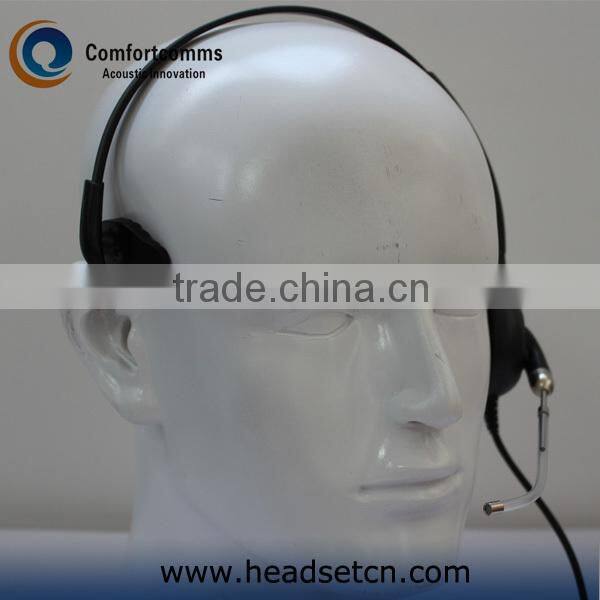 Professional call center headset headphone with rj11 plug and noise cancelling mic for telephone HSM-600TPQDRJ