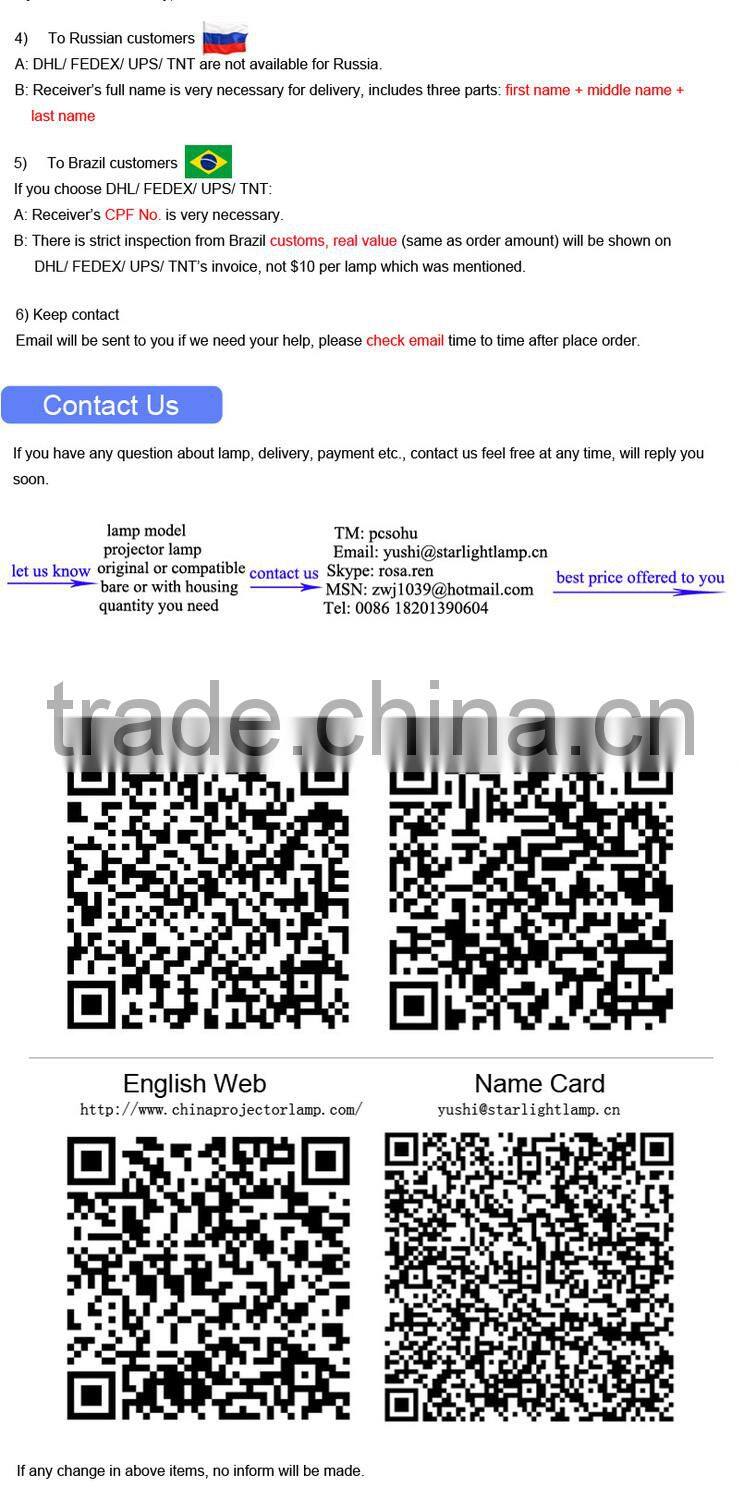 LG BS275 BS-275 BX275 BX-275 AJ-LBX2A compatible projector lamp bulb p-vip 180/0.8 e20.8