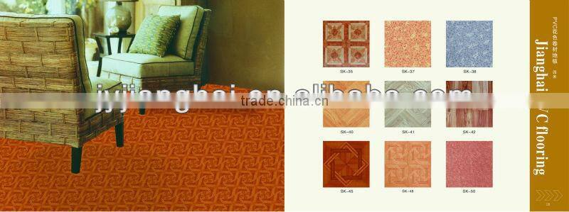 pvc linoleum flooring for home / vinyl floor