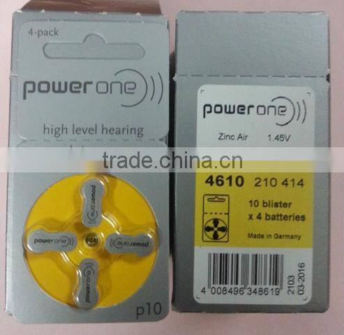 programmable Hearing aid battery hottest selling power one made in germany