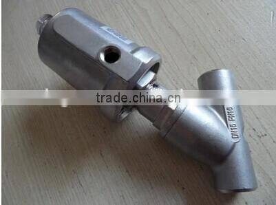 SS316 Single action spring return angle seat valve
