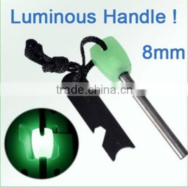 Luminous Handle Survival Military Fire Starter Night Flint