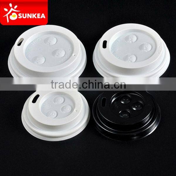 Wholesale High quality Plastic lids with button, disposable paper coffee cup lid